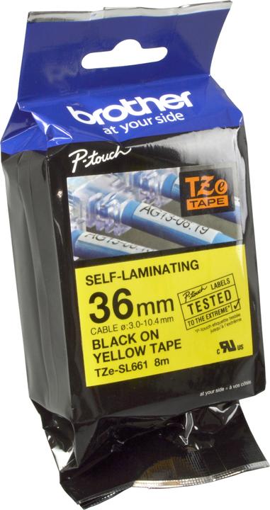 Actual product image Brother Writing tape TZe laminated (3.60 cm, Yellow)