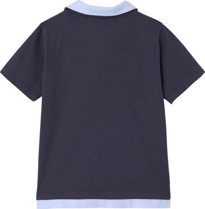 Actual product image Vertbaudet Jungen Poloshirt mit doppeltem Kragen und Recycling-Baumwolle (116)