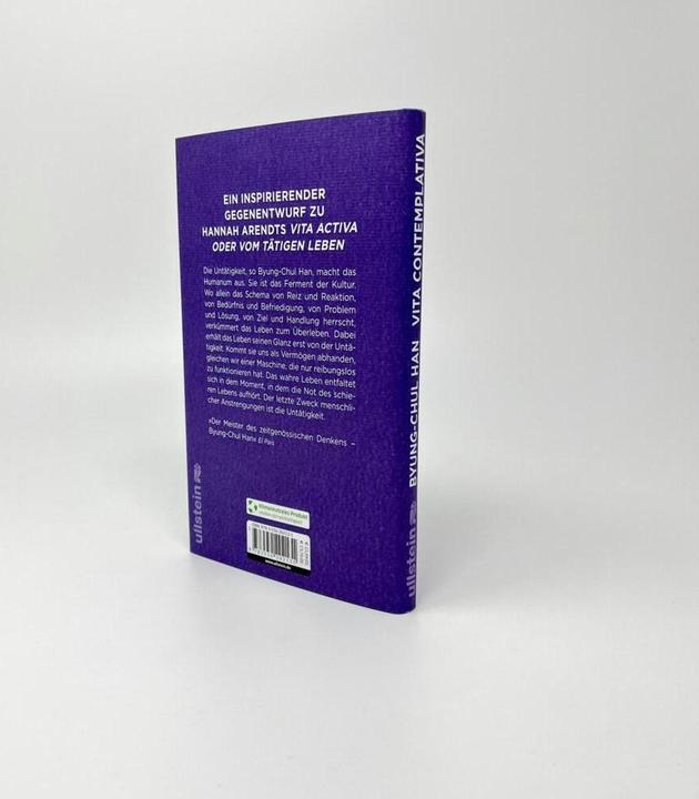 Produktbild Vita contemplativa (Deutsch, Byung-Chul Han, 2022)