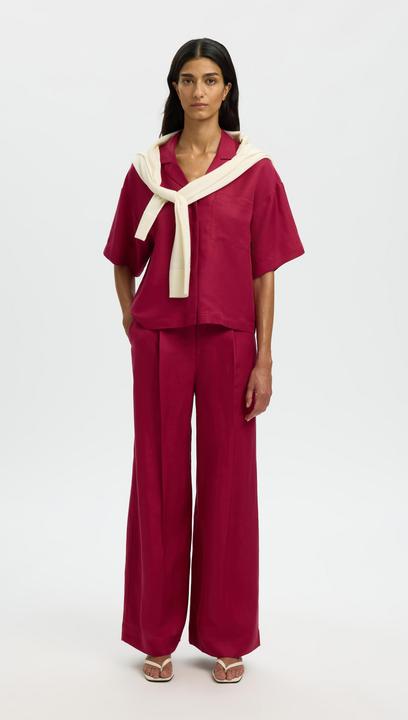 Immagine prodotto Selected Kurzarm Bluse aus Leinengemisch (38)