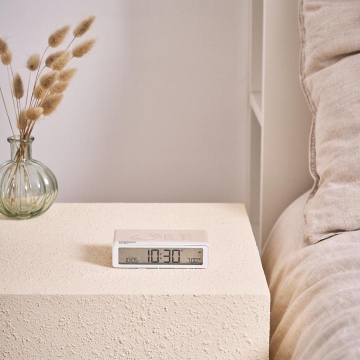 Actual product image Lexon Digitalwecker Flip Classic Pantone Sand Dollar
