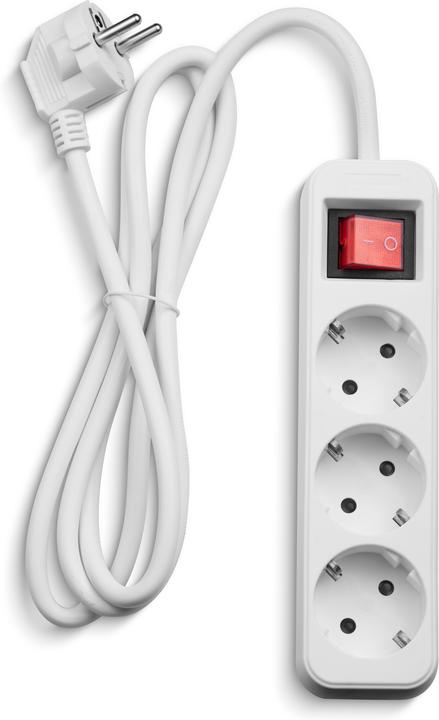 Actual product image Fuj Tek 3-piece extension cord, 1.5 m, white (1.50 m)