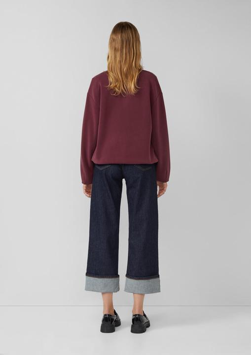 Produktbild s.Oliver Sweatshirt Jacke Oversized Scuba-Jacke mit verstellbarem Saum (44)