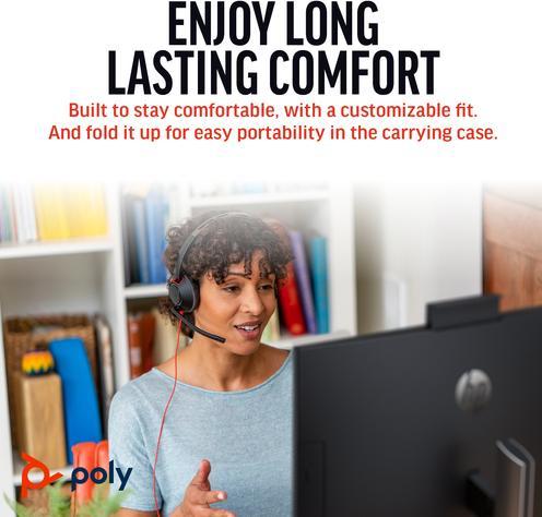 Produktbild Poly BW 5220 USB-C HS +USB-C/A (Kabelgebunden, USB-A, Avaya, Cisco, Microsoft Teams, Skype, Zoom)