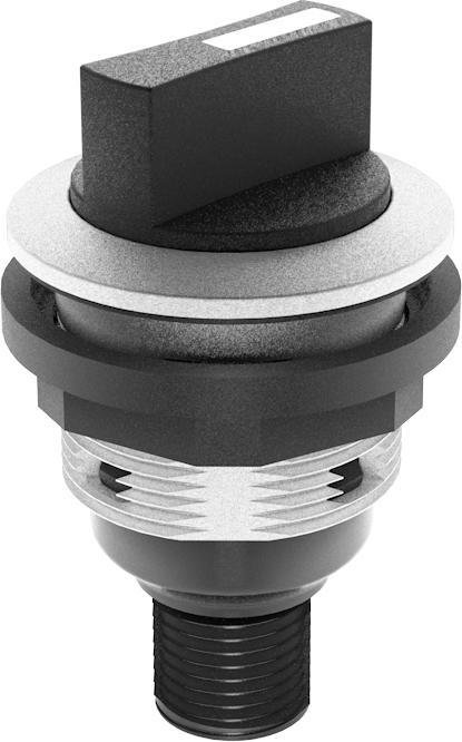 Actual product image Schlegel SWCII C009 Selector switch left latching, right momentary with M12 connection 4-pole SWCII C009