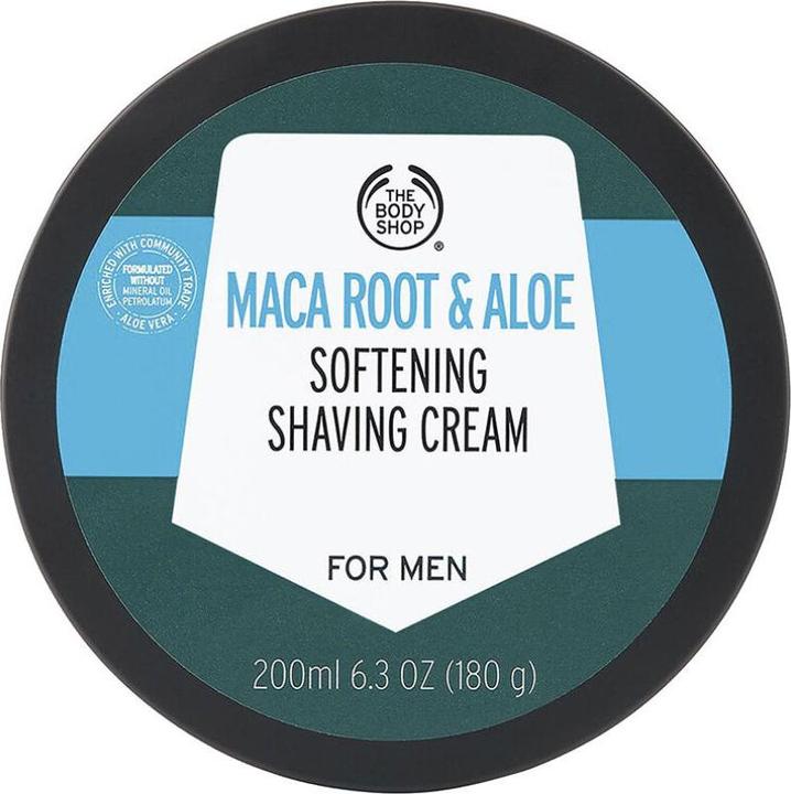 Actual product image The Body Shop Maca Root & Aloe Softening Shaving Cream (200 ml, Shaving cream)