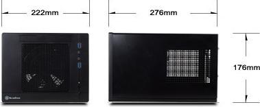 Actual product image Silverstone SST-SG05BB-Lite (Mini-ITX, Mini-DTX)