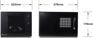 Actual product image Silverstone SST-SG05BB-Lite (Mini-ITX, Mini-DTX)