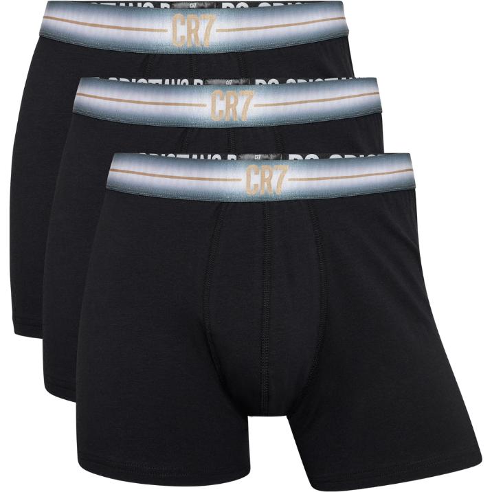 CR7, Uomini, Intimo, Baule, Nero, (XL, confezione da 3)