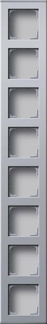 Actual product image Gira 136626 Profile 8-fold aluminium Profile 55 vertical