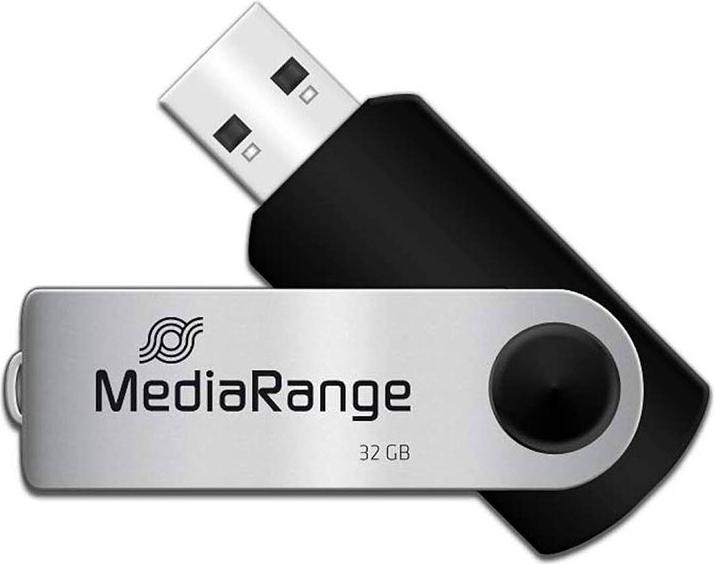 Produktbild MediaRange Clé USB 2.0 de - 32GB - Pack de 3 clés - Noires (32 GB, USB-A)