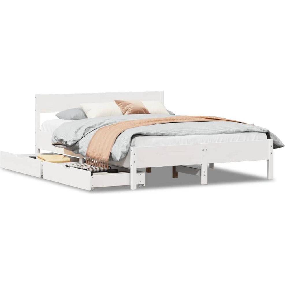 VidaXL, Bett, Bett ohne Matratze (135 x 190 cm)
