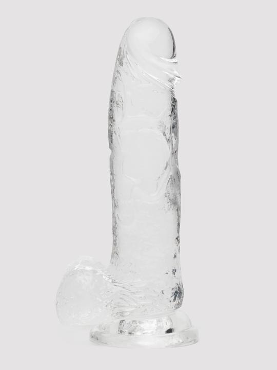 Lovehoney Enjoy Clear Dildo with Balls 8 Inch (GL 20.3cm) Lovehoney Enjoy Clear Dildo with Balls 8 Inch (GL 20.3cm)