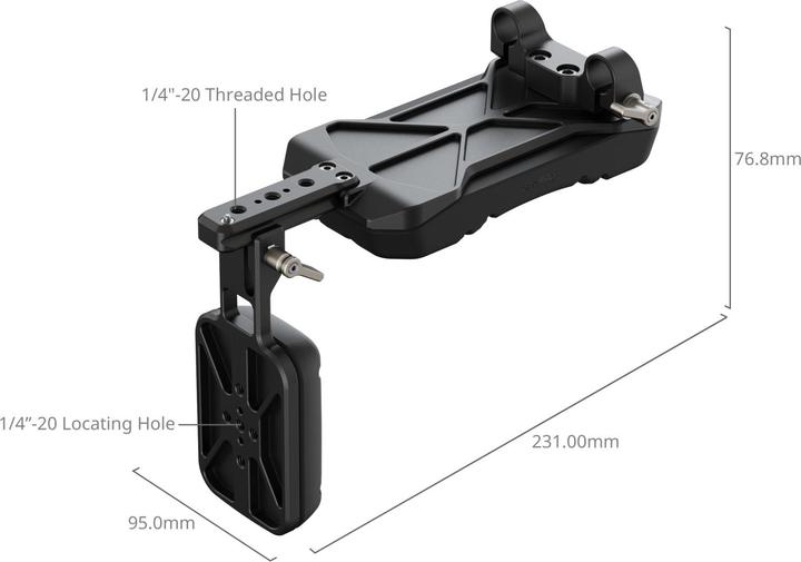 Immagine prodotto SmallRig Universal Shoulder Pad with 15mm Dual Rod Clamp 5153 (Gabbietta)