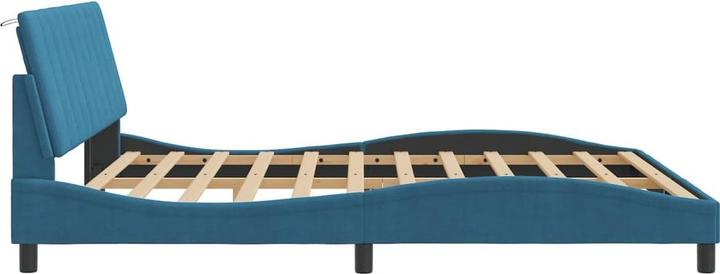 Actual product image vidaXL Bed frame with velvet headboard (90 x 200 cm)