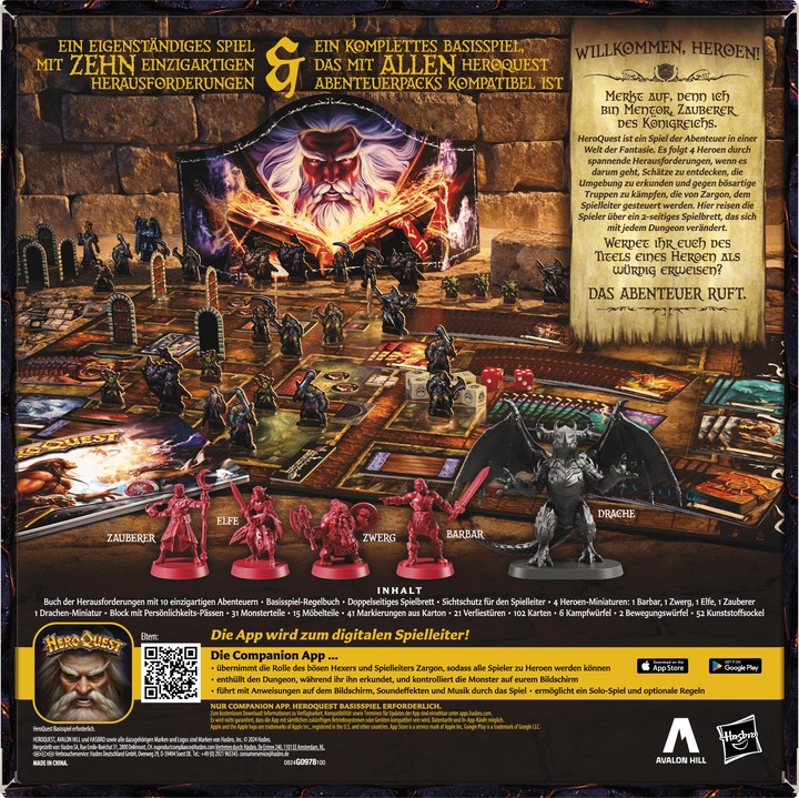 Productafbeelding Hasbro HeroQuest bordspel Het Vertrek *Duitse versie* (Duits)