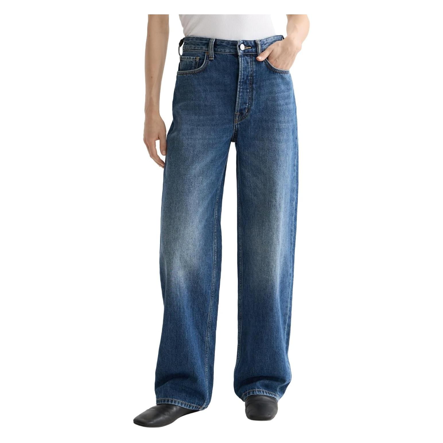 Scotch & Soda, Mannen, Jeans, Ripple - Rechte Pasform, Hoge Stijging, Knopfverschluss, Blauw, (W27/L32)