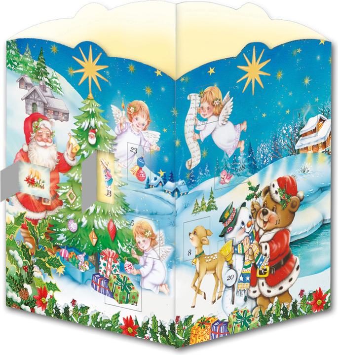 Produktbild Windlicht Weihnachtsmann und Engel