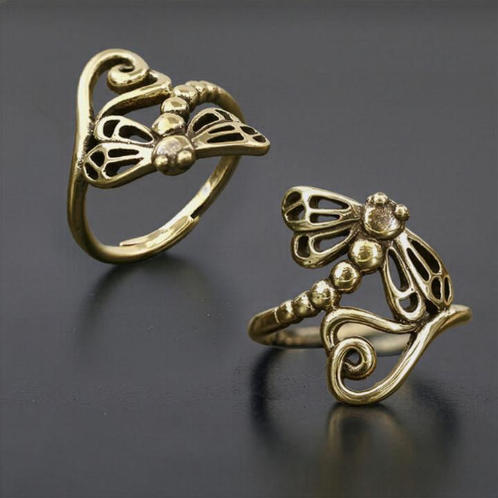 Produktbild Star Piercing Ring vergoldet Libelle (57)