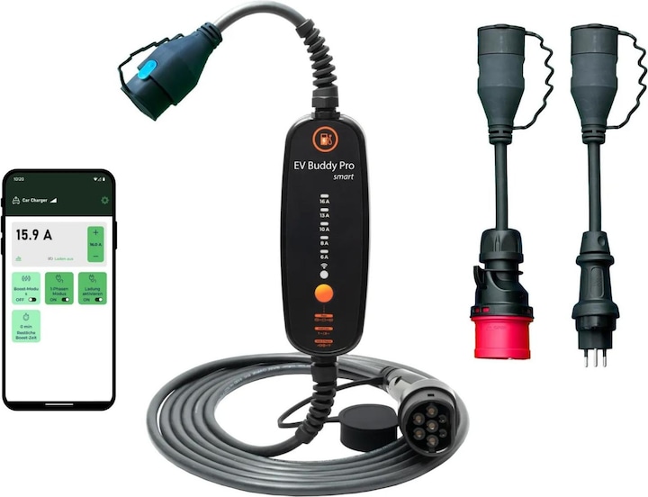 Actual product image Ev Buddy Pro Smart (Type 2, 11 kW, 16 A, CEE16 red, Type 13)