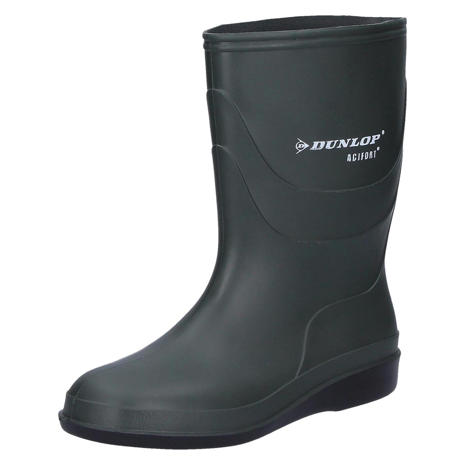 Dunlop, Mannen, Rubberen Laarzen, Groene Pvc Veiligheidslaarzen, Groen, (43)