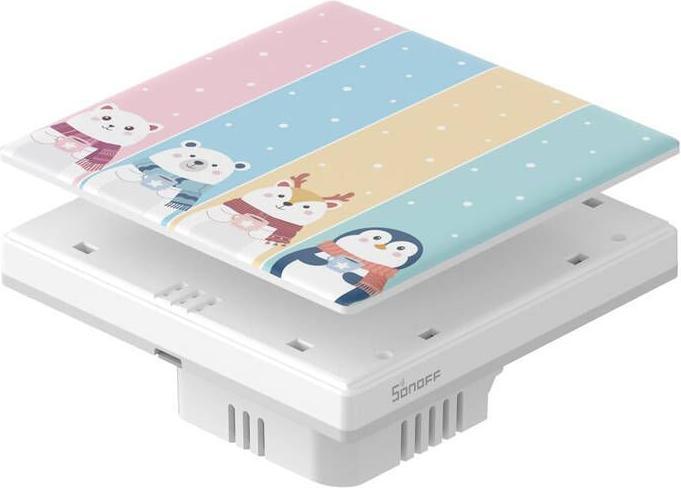 Actual product image Sonoff Decorative cover / cap for the T5 Cartoon 4C touch switch.