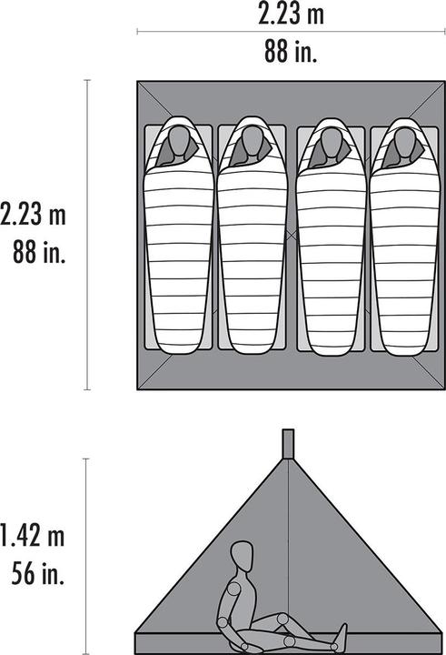 Actual product image Msr Front Range (Tarp, 0.88 kg, 4 persons)