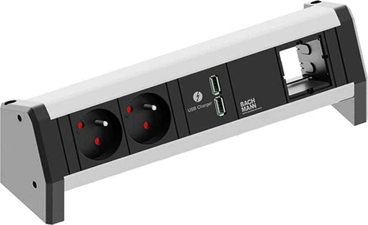 Actual product image Bachmann Desk 2xUTE, 1xUSB Charger & (2x, CEE 7/3, CEE 7/5)