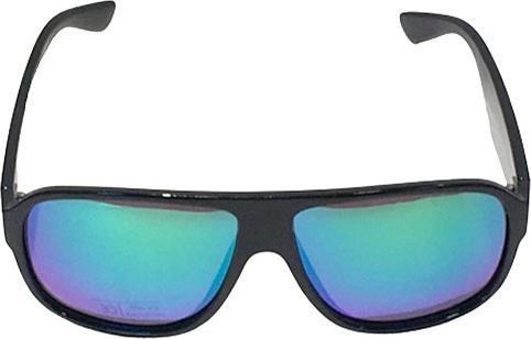 Actual product image Bekos Blue Green Mirrored Sunglasses Polarised