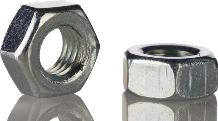 Actual product image RS PRO Hexagon nuts stainless M6 (M6)