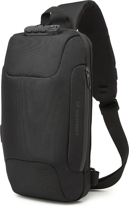 Wozinsky Crossbody Backpack with USB Port - Black