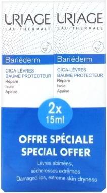 Actual product image Uriage Barsterm lip balm, 2 x 15 ml - Expiry date: 30.9.2023 (Lip balm, 15 ml)