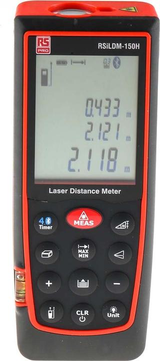 Image du produit RS PRO 70m Distance Meter w/ BT (70 m, 635 nm)