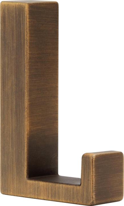 Produktbild Siro MantelHaken Doradus GarderobenHaken 15x61mm, Haken ZN Messing schwarz gebürstet