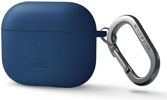 Produktbild Uniq CASE nexo AirPods 3 GEN + Ohrhaken Silikon blau/blau (Kopfhörer Hülle)