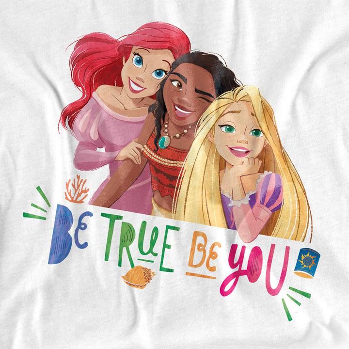 Immagine prodotto Disney Princess Be True, Be You Maglietta Ariel Moana Rapunzel Adulto Unisex (XXL)