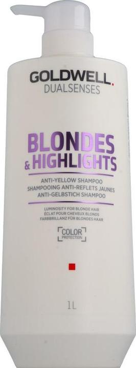 Produktbild Goldwell Dualsenses Blondes & Highlights Anti-Yellow Shampoo szampon do włosów blond (1000 ml, Flüssiges Shampoo)