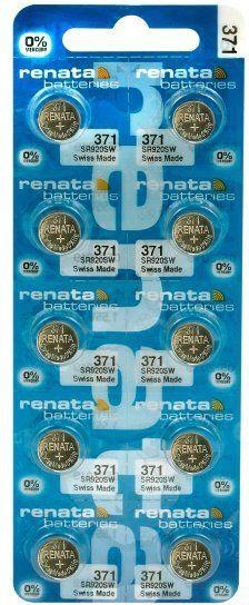 Actual product image Renata 371 / SR920SW (1 pcs., SR920, 35 mAh)