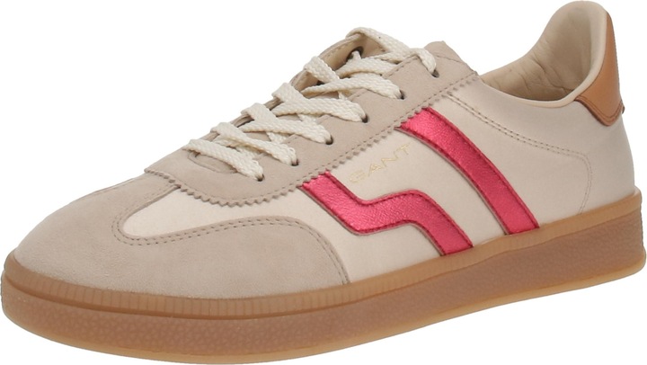 beige/rouge