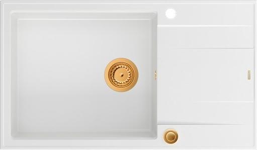 Q Company SPÜLBECKEN QUADRON EVAN 136 XL (HCQE58650U1 PVDC1 P2O) (50 cm, 86 cm)