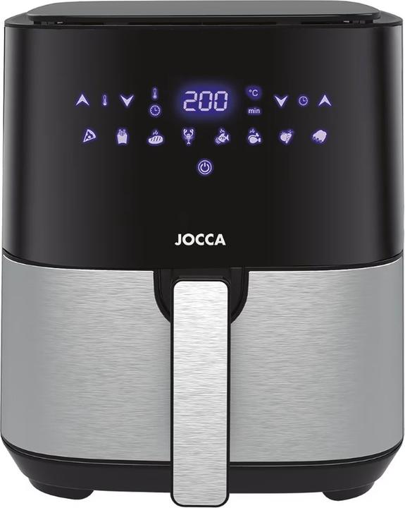 Actual product image Jocca digital airfryer sort/stål 5 litre 1450 watt
