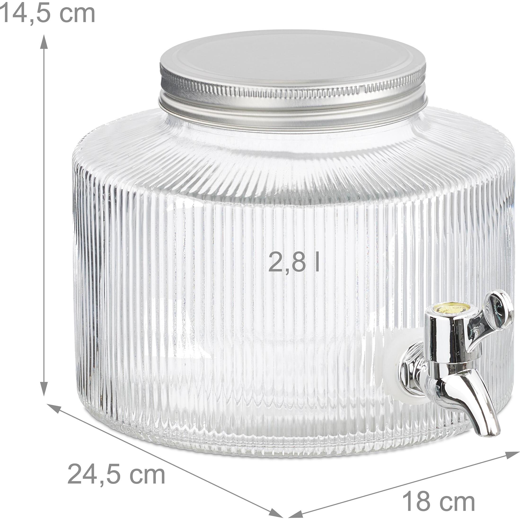 Thumbnail - Relaxdays Getränkespender, Getränkespender, Transparent