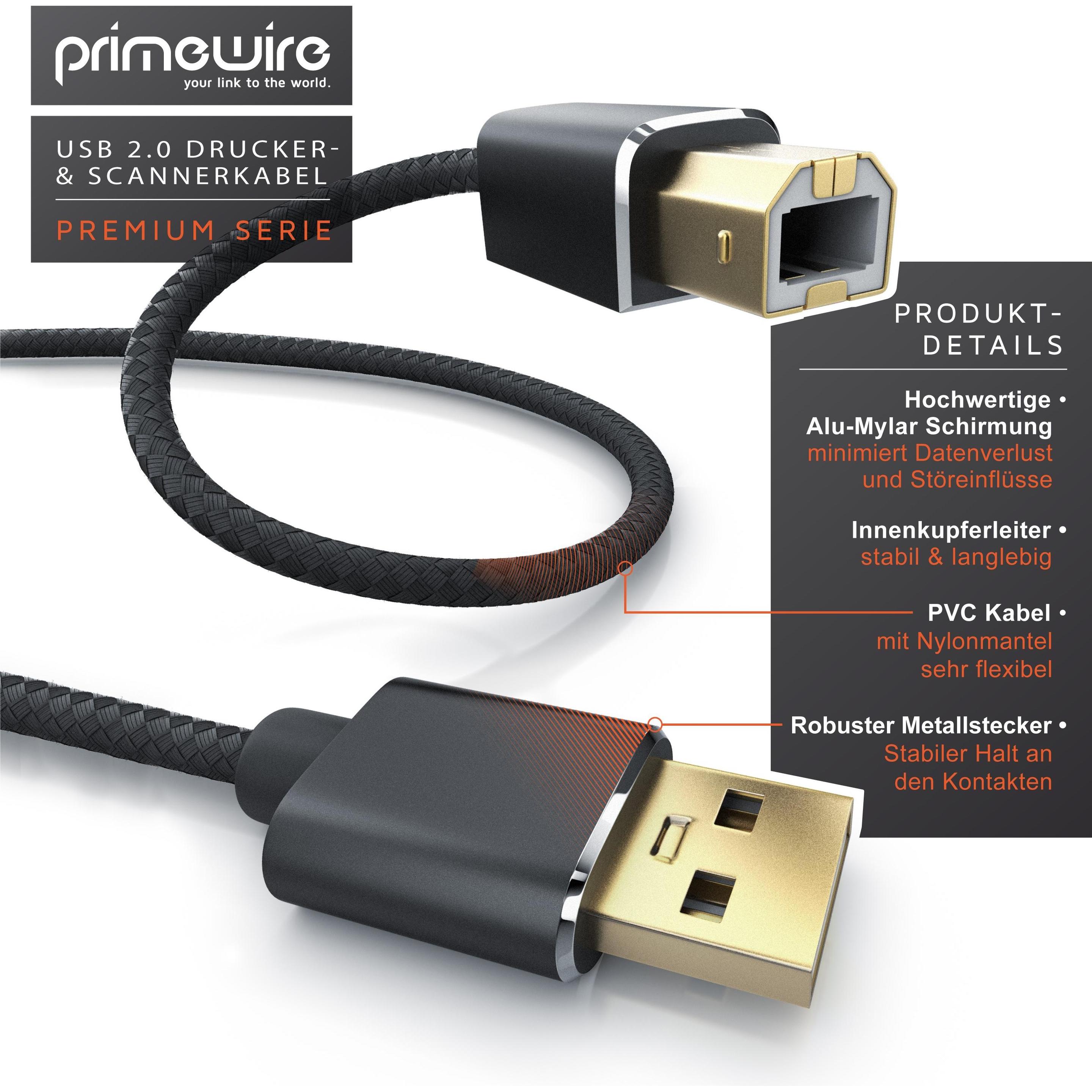Presonus USB 2.0 Kabel – 2 Meter, USB-A Auf USB-B, Für Audio-Interface, Drucker & Externe Festplatten