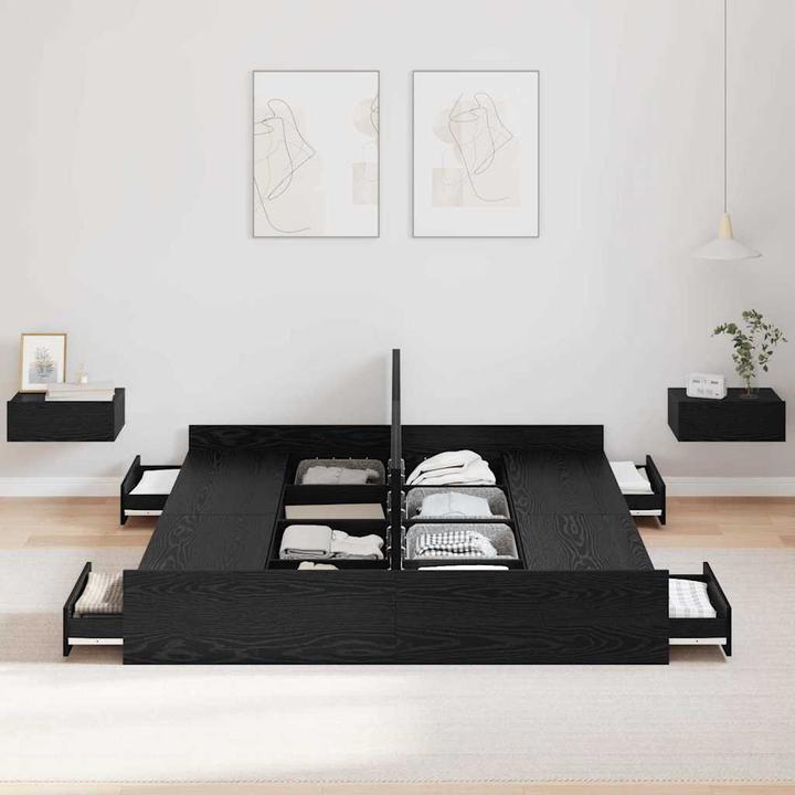 Produktbild VidaXL Stauraumbett (140 x 190 cm)