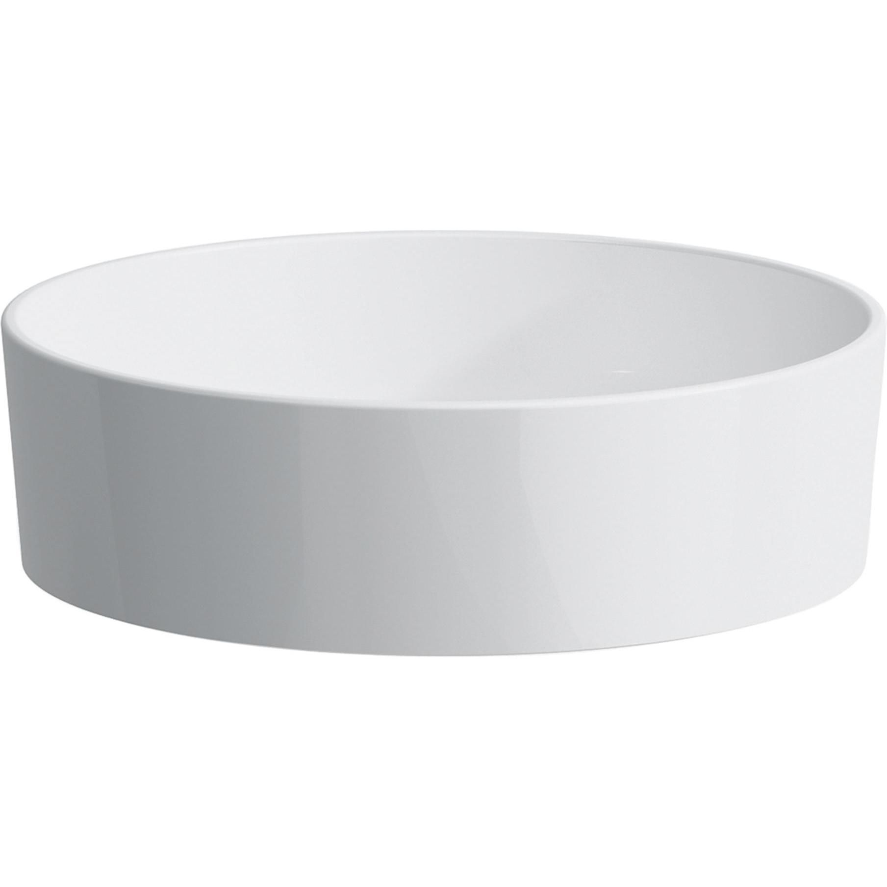 Laufen, Waschbecken, Waschtisch-Schale KARTELL 420x420x135mm o ÜL ohne Hahnloch weiss (420 mm, 420 mm)