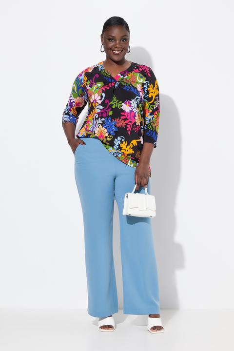 Immagine prodotto Ulla Popken Pantaloni con taglio della gamba ampio e dritto e cintura elastica (56)