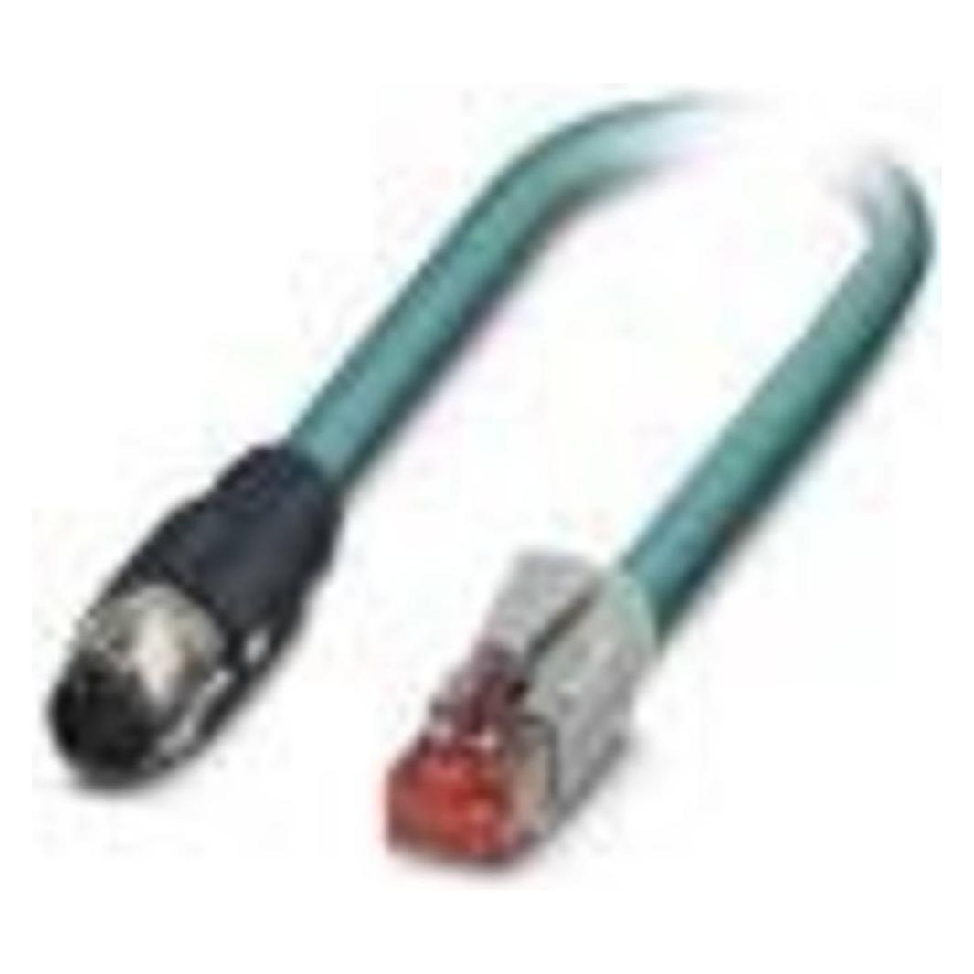 Phoenix Contact 1407414 Sensor-/Aktor-Anschlussleitung 1 m Polzahl: 8 1 St., Elektronikkabel + Stecker, Blau
