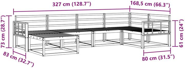 Produktbild vidaXL Outdoor-Sofa