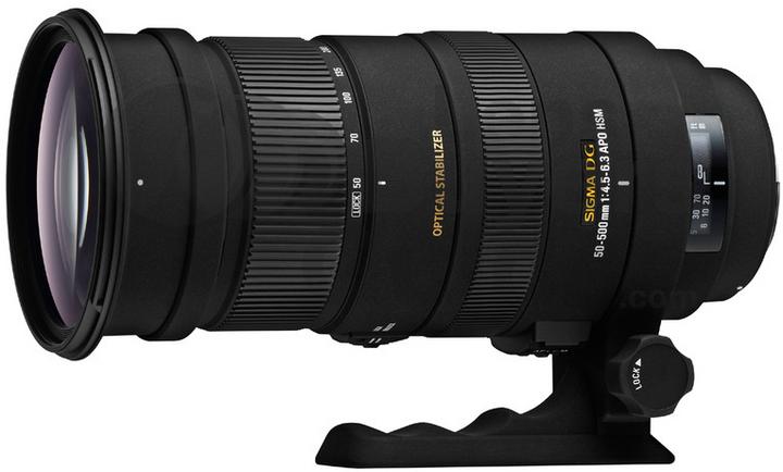 Produktbild Sigma 50-500mm, f/4.5-6.3 DG APO OS HSM, Canon (Canon EF, Vollformat)