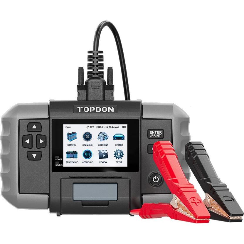 Topdon Tester autobaterií BT600P, Accessori pile + batterie